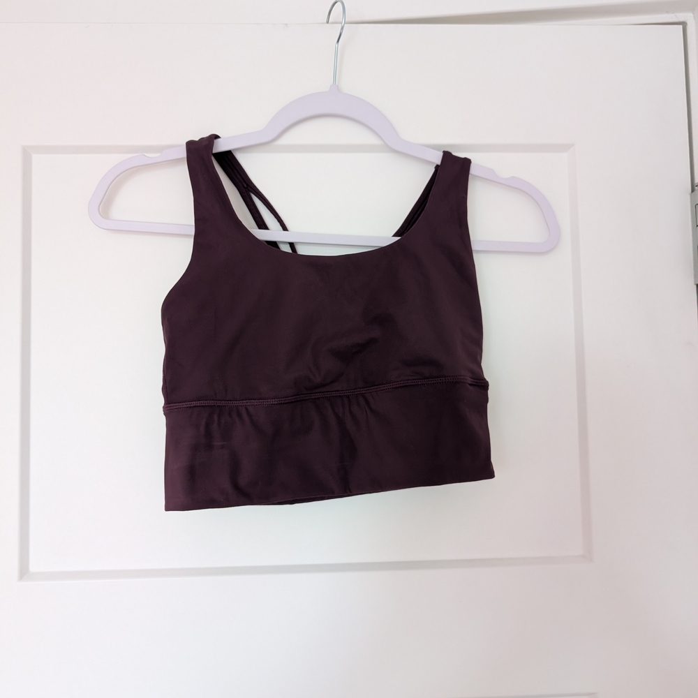 Purple Athletic Sports Bra Top Size XS